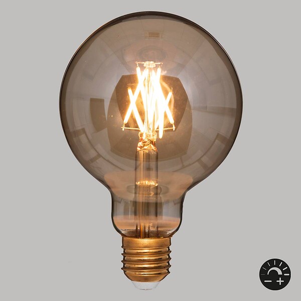 ATMOSPHERA - Ampoule LED "Globe" ambre D10cm E27 - large