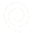 ATMOSPHERA - Guirlandes "Anya" 20 microLED à pile argent blanc chaud L190cm - vignette
