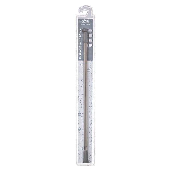 5 FIVE SIMPLY SMART - Barre de douche extensible 70x120cm inox - large