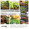 TECTAKE - Jardinière verticale FLORA en bois laqué avec toile de paillage gris - vignette