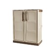 ARTPLAST - Armoire de Rangement Garage Atelier - Armoire basse 2 portes et 1 étagère Polypropylène 70 x 39 x 85.5cm Charge 20 kg - vignette