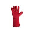 PROWELTEK - Gants Anti Chaleur Taille10 Rouge - Gants en Cuir Croute de Bovin Manchette 15cm Protection thermique pour soudure, métallurgie - vignette