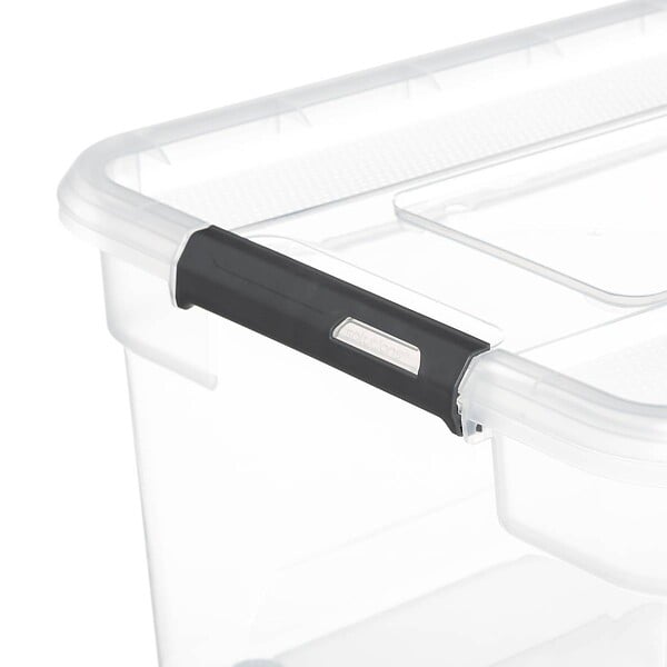 5 FIVE SIMPLY SMART - Boîte en plastique transparente 40L "Solutions+" - large