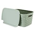 5 FIVE SIMPLY SMART - Panier "Tressy" en plastique sauge 6,7L - vignette