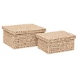 5 FIVE SIMPLY SMART - Lot de 2 boîtes range-documents "Kord" en papier tressé - vignette