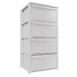 ARTPLAST - Commode 4 tiroirs Blanc - Meuble de Rangement Chambre Bureau Buanderie 39 x 38.5 x H 80.5 cm Art Plast - vignette