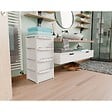 ARTPLAST - Commode 4 tiroirs Blanc - Meuble de Rangement Chambre Bureau Buanderie 39 x 38.5 x H 80.5 cm Art Plast - vignette