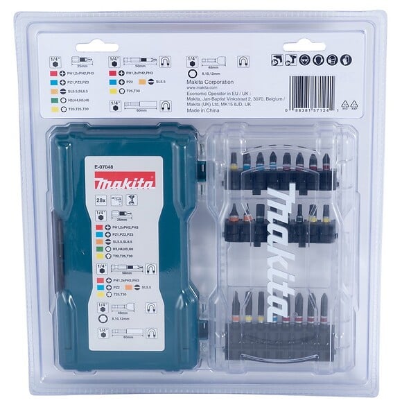 MAKITA - Coffret d'embouts MAKITA E-07048 28 pièces - large