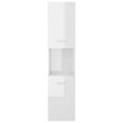 VIDAXL - vidaXL Armoire de salle de bain Blanc brillant Bois d'ingénierie - vignette