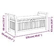 VIDAXL - vidaXL Banc de rangement de jardin avec coussin 126 cm Bois d'acacia - vignette
