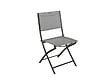 HESPERIDE - Lot de 4 Chaises de jardin pliante métal Modula Galet / Graphite - Hesperide - vignette