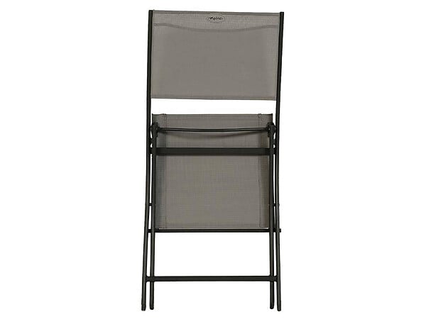 HESPERIDE - Lot de 4 Chaises de jardin pliante métal Modula Galet / Graphite - Hesperide - large