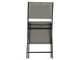 HESPERIDE - Lot de 4 Chaises de jardin pliante métal Modula Galet / Graphite - Hesperide - vignette