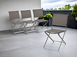 HESPERIDE - Lot de 4 chaises de jardin en aluminium pliables Anthracite Axant - Hespéride - vignette