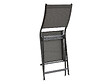HESPERIDE - Lot de 4 chaises de jardin en aluminium pliables Anthracite Axant - Hespéride - vignette