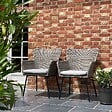 OVIALA - Lot de 2 fauteuils de jardin rond en osier - Murcia - vignette