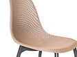 JARDILINE - Lot de 2 Chaises de jardin en aluminium et résine coloris taupe Malte - Jardiline - vignette