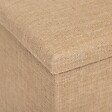 5 FIVE SIMPLY SMART - Pouf de rangement "Mix 'n' Modul" en toile de jute beige 76x38cm - vignette