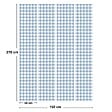 99DECO - Papier peint raccordable - Vichy - Bleu - intissé : 150g/m² - 4 lés : 192x270cm - vignette