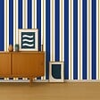 99DECO - Papier peint raccordable - Bari - Bleu - intissé : 150g/m² - 4 lés : 192x270cm - vignette