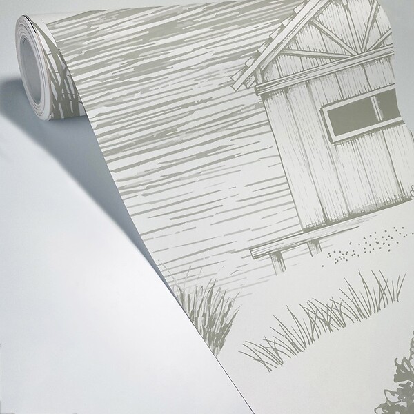 99DECO - Papier peint panoramique - Cap Ferret - Vert - intissé : 150g/m² - 9 lés : 432x270cm - large