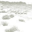 99DECO - Papier peint panoramique - Cap Ferret - Vert - intissé : 150g/m² - 9 lés : 432x270cm - vignette