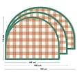 99DECO - Tête de lit - Vichy - intissé 225g/m² - pré-encollé - Rouge - 110x180cm - vignette