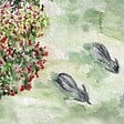 99DECO - Papier peint panoramique - Rivière - Aquarelle - intissé : 150g/m² - 7 lés : 336x270cm - vignette