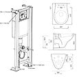 SIAMP - Pack WC suspendu NF bati siamp universel + cuvette NF - vignette