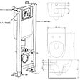 SIAMP - Pack WC suspendu bati siamp universel + cuvette sans bride grise knidos - vignette