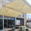 INTERSUN - Store banne double pente ENARGITE 4,00x2x2,00 M (Manuelle - Gris anthracite structuré RAL7016ST - Écru 250g/m²) - vignette