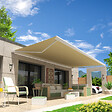 INTERSUN - Store banne coffre intégral HEVOA 3,00x2,00 M (Motorisé Secours à Télécommande + LED - Blanc satiné RAL9010 - Écru 250g/m²) - vignette