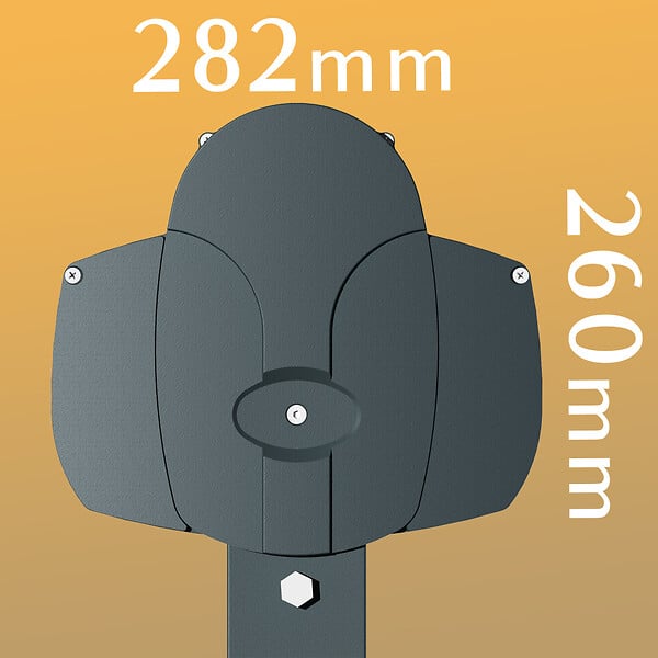 INTERSUN - Store banne double pente ENARGITE 5,00x2x3,00 M (Manuelle - Gris anthracite structuré RAL7016ST - Gris foncé 250g/m²) - large