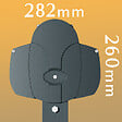 INTERSUN - Store banne double pente ENARGITE 5,00x2x3,00 M (Manuelle - Gris anthracite structuré RAL7016ST - Gris foncé 250g/m²) - vignette