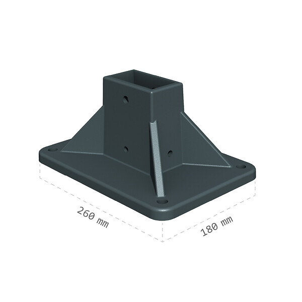 INTERSUN - Store banne double pente ENARGITE 5,00x2x3,00 M (Manuelle - Gris anthracite structuré RAL7016ST - Gris foncé 250g/m²) - large