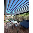 INTERSUN - Pergola bioclimatique SPINELLE 4,50x3,937 M Double vérin à Télécommande (Double vérin à Télécommande - Blanc satiné RAL9010) - vignette