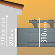 INTERSUN - Pergola bioclimatique LOLITE 4,00x3,038 M Vérin à Télécommande (Verin à Télécommande + LED - Blanc satiné RAL9010) - vignette
