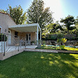 INTERSUN - Pergola rétractable HYLIA 4,50x4,109 M Motorisé à Télécommande (Motorisé à Télécommande + LED - Blanc satiné RAL9010) - vignette