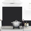 99DECO - Fond de hotte en aluminium effet ardoise gris RAL7016 - 70x90 cm - vignette