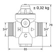 WATTS INDUSTRIES - Réducteur de pression RÉDUFIX en laiton DZR double mâle 3/4'' - WATTS - 2282110 - vignette