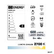 DEBFLEX - AMPOULE A60 FILAMENT VERRE TRANSPARENT E27 5W 2700K 600LM - vignette