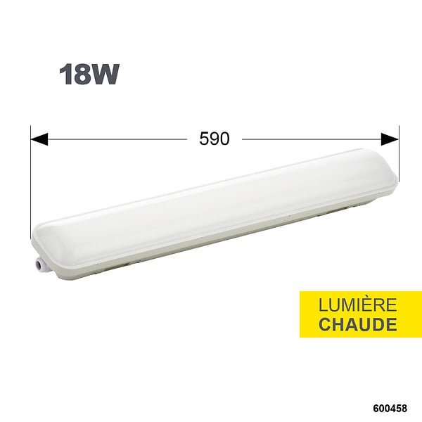 DEBFLEX - REGLETTE LED IP65 1200MM SMD 36W 3000K 3000LM - large
