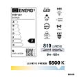 DEBFLEX - AMPOULE A60 SMD VERRE BLANC E27 9W 6500K 810LM - vignette
