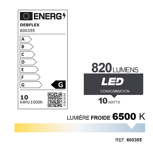 DEBFLEX - CRAYON LED 118MM SMD R7S 10W 6500K 820LM - large