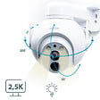 AVIDSEN - Caméra IP extérieure motorisée et connectée 2,5K solaire sur batterie HomeCam Battery 2,5 K PTZ - Avidsen - 127157 - vignette
