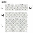 99DECO - Tapis antidérapant - Agathe - vinyle - int./ext. - Multicolore - 50x200cm - vignette