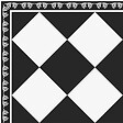 99DECO - Tapis antidérapant - Rétro - vinyle - int./ext. - Noir - 50x200cm - vignette