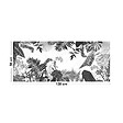 99DECO - Tapis antidérapant - Végétal - vinyle - int./ext. - Noir - 50x120cm - vignette