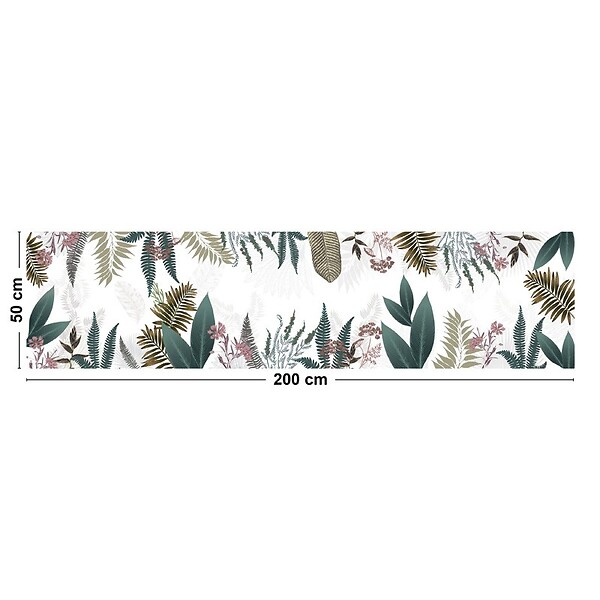 99DECO - Tapis antidérapant - Sweet Jungle - vinyle - int./ext. - Multicolore - 50x200cm - large
