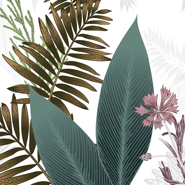 99DECO - Tapis antidérapant - Sweet Jungle - vinyle - int./ext. - Multicolore - 50x200cm - large